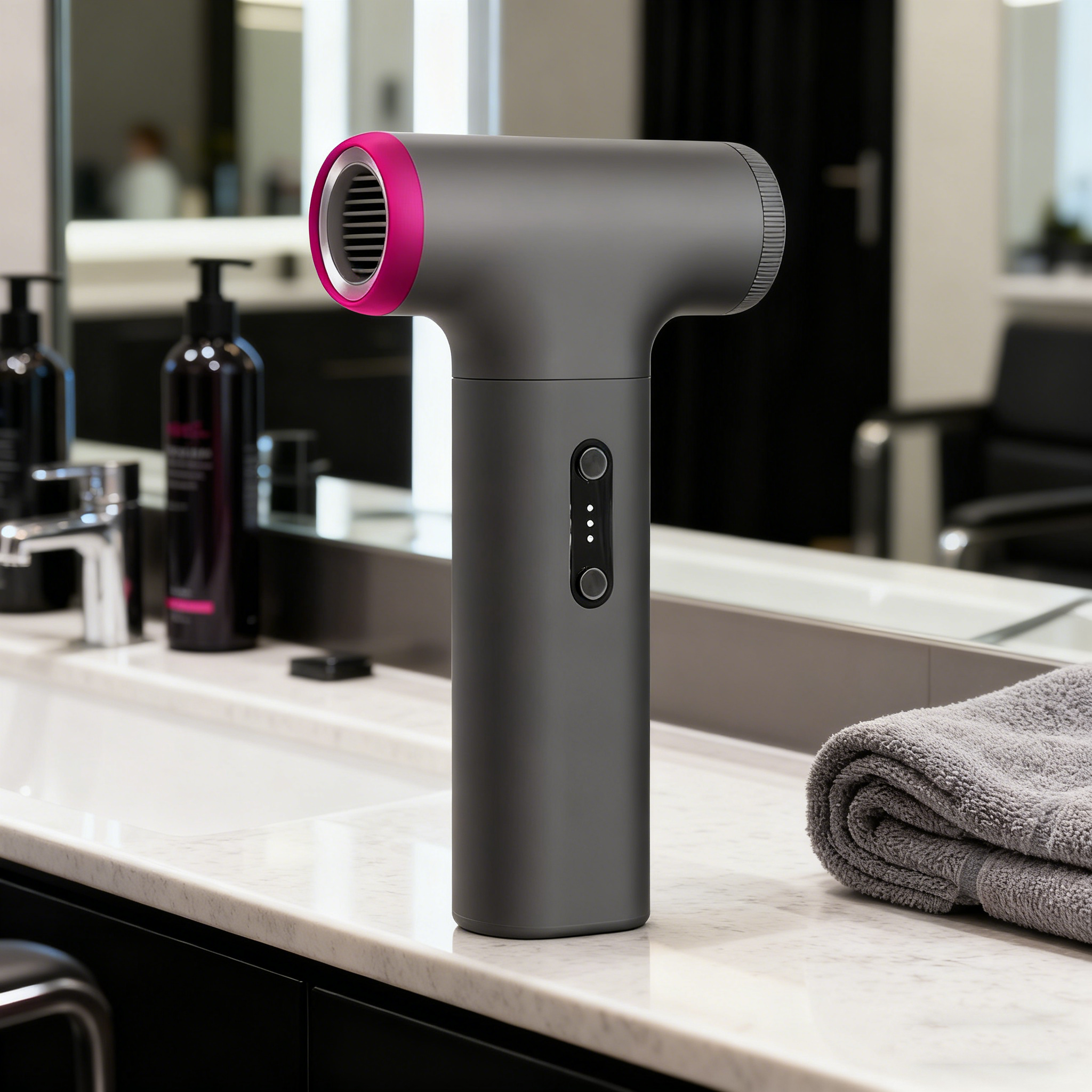 Cordless Mini Hair Dryer – 700W, Brushless Motor