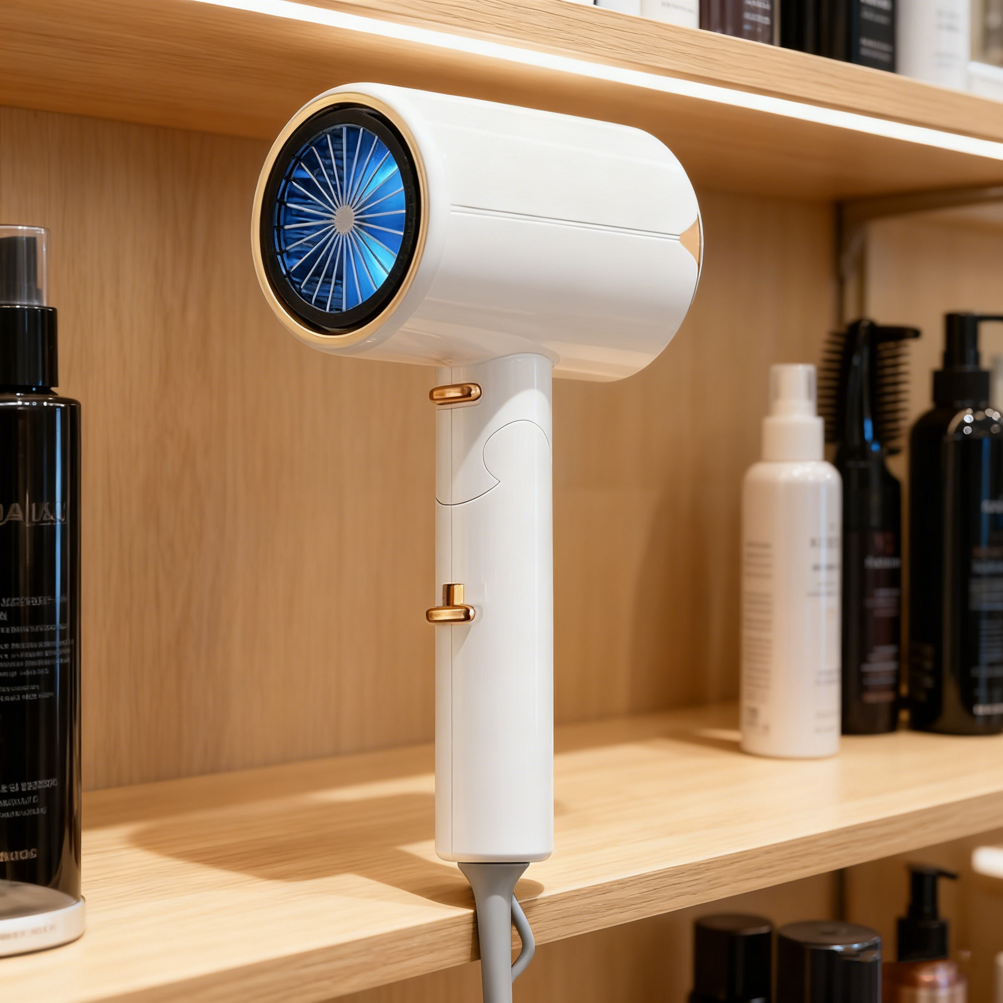 High-Power Ionic Hair Dryer – 2200W, Blue-Light Care