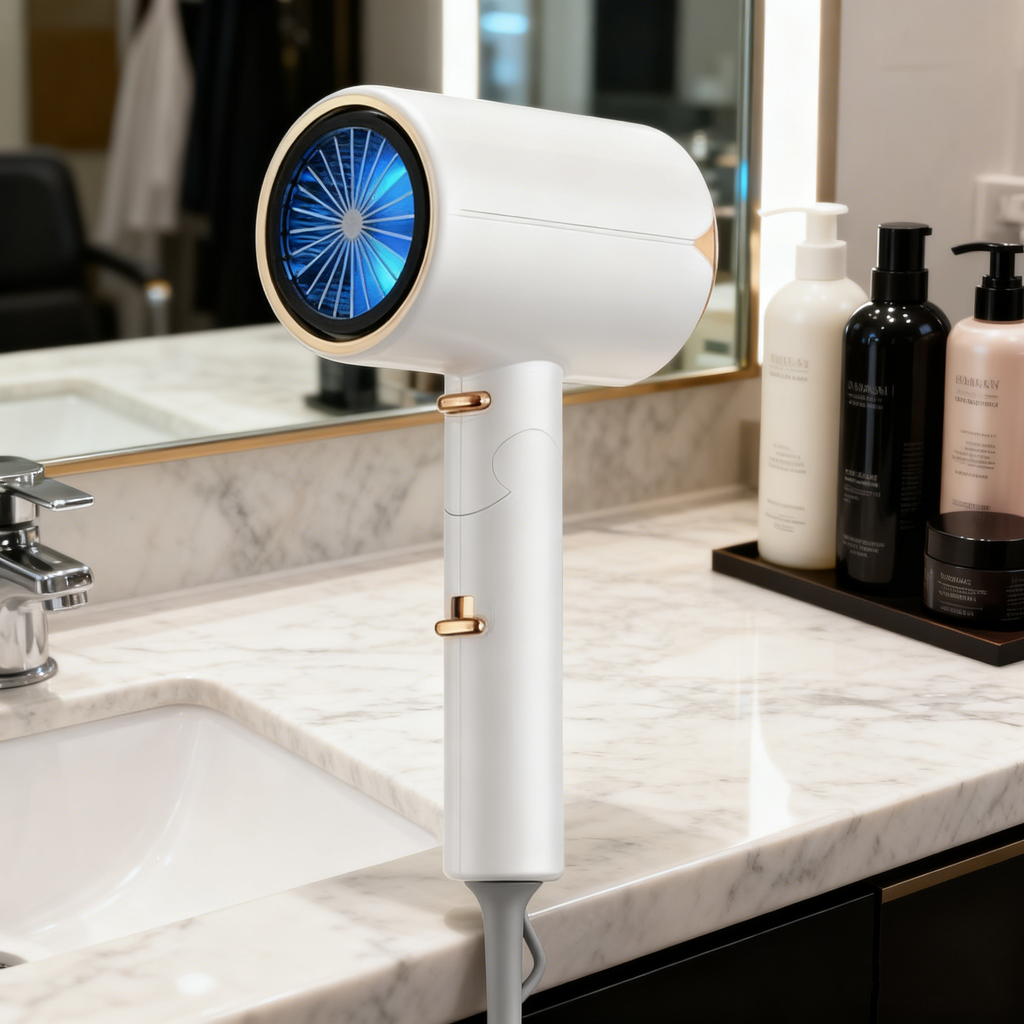 High-Power Ionic Hair Dryer – 2200W, Blue-Light Care