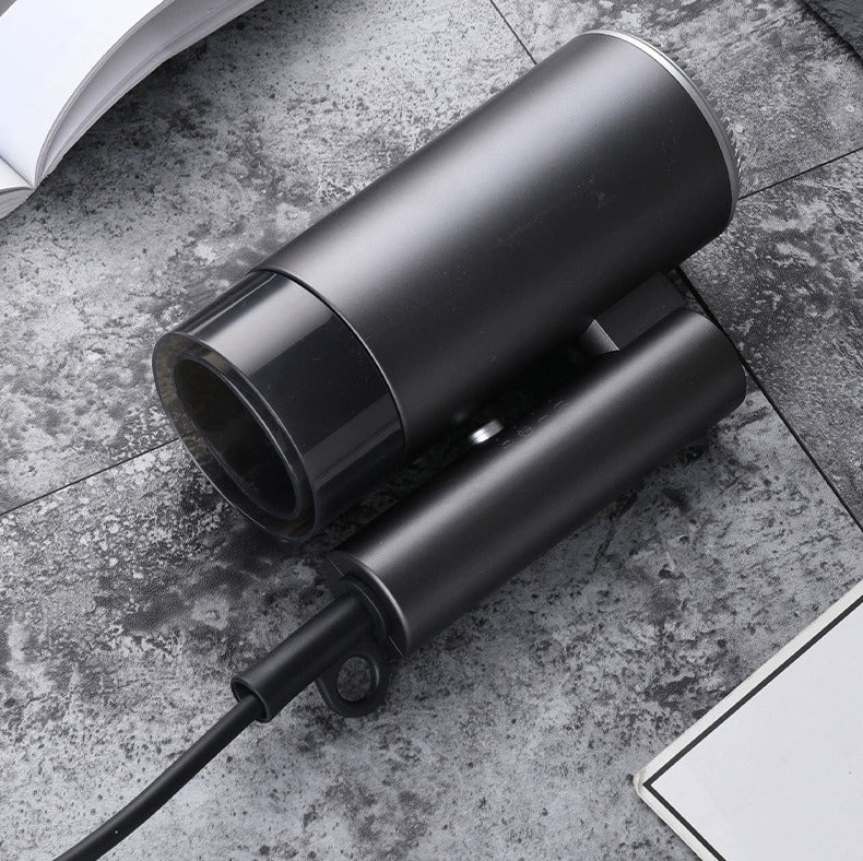 Foldable Hotel Hair Dryer – 1000–1800W, Hot & Cold Air