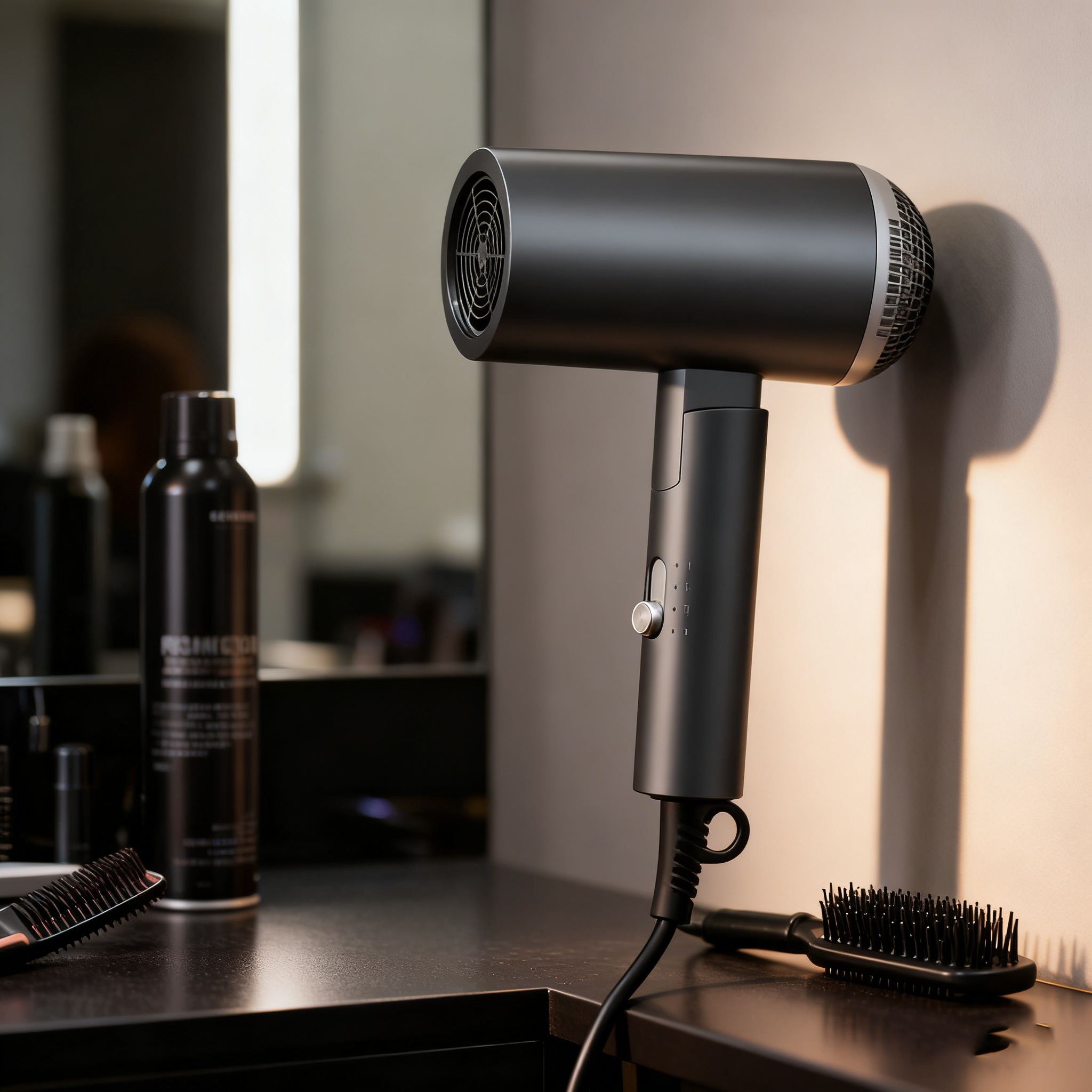 Foldable Hotel Hair Dryer – 1000–1800W, Hot & Cold Air