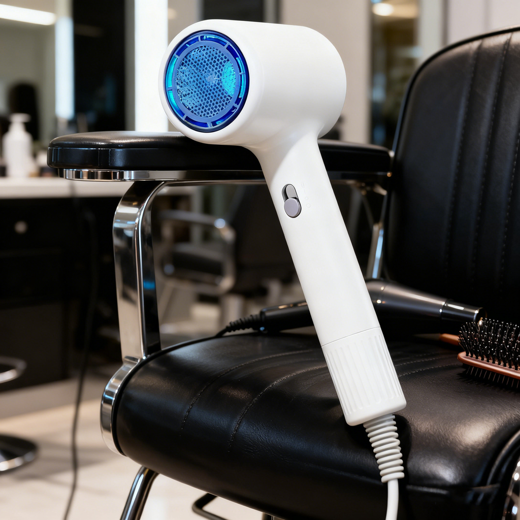 Foldable Student Travel Hair Dryer – Blue-Light Ionic Care