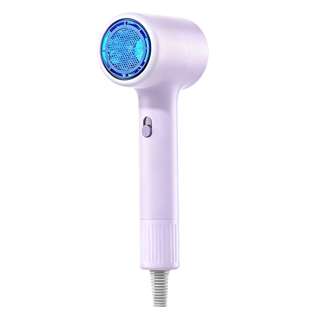 Foldable Student Travel Hair Dryer – Blue-Light Ionic Care