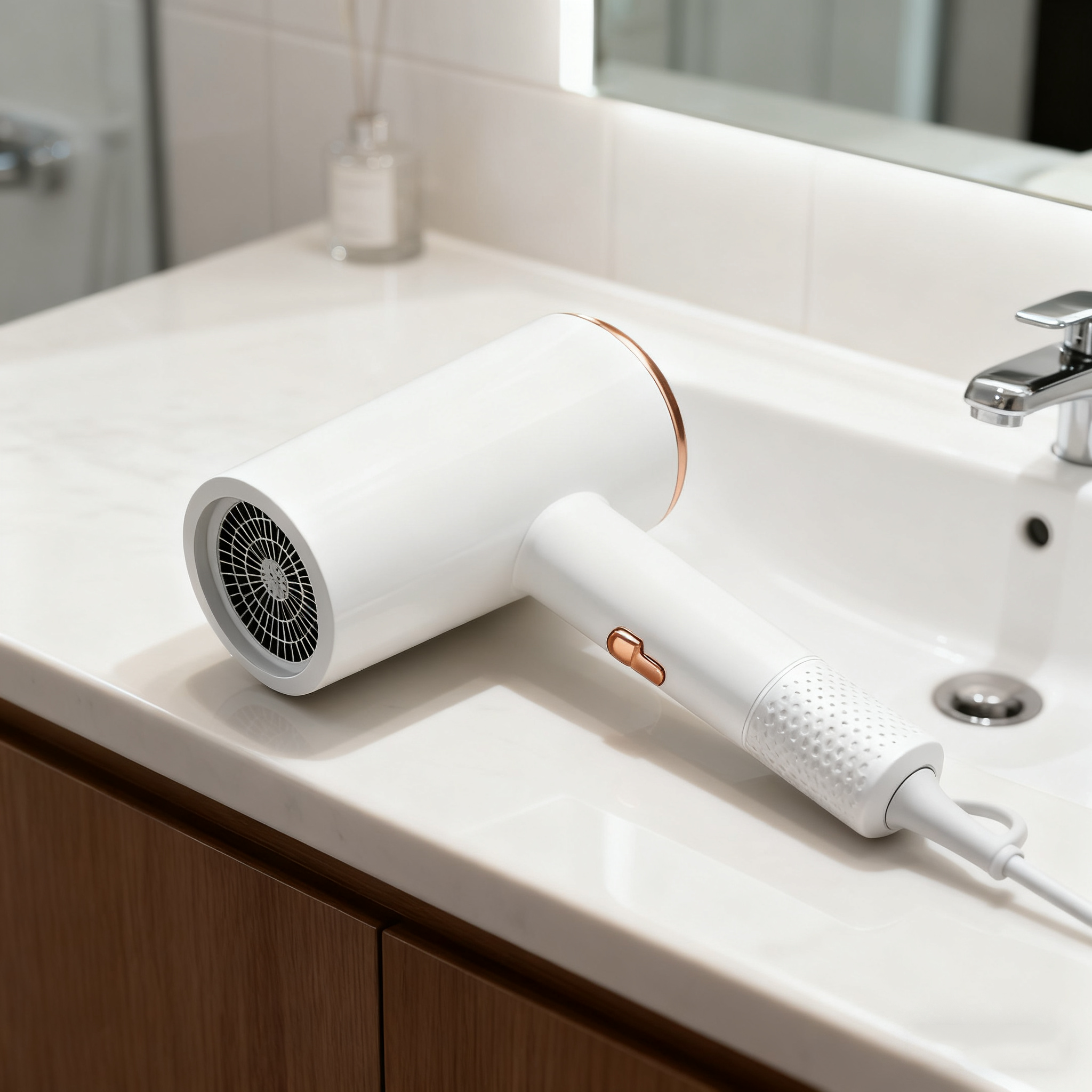 Foldable High-Power Hair Dryer – 2400W, Blue-Light Ionic Care