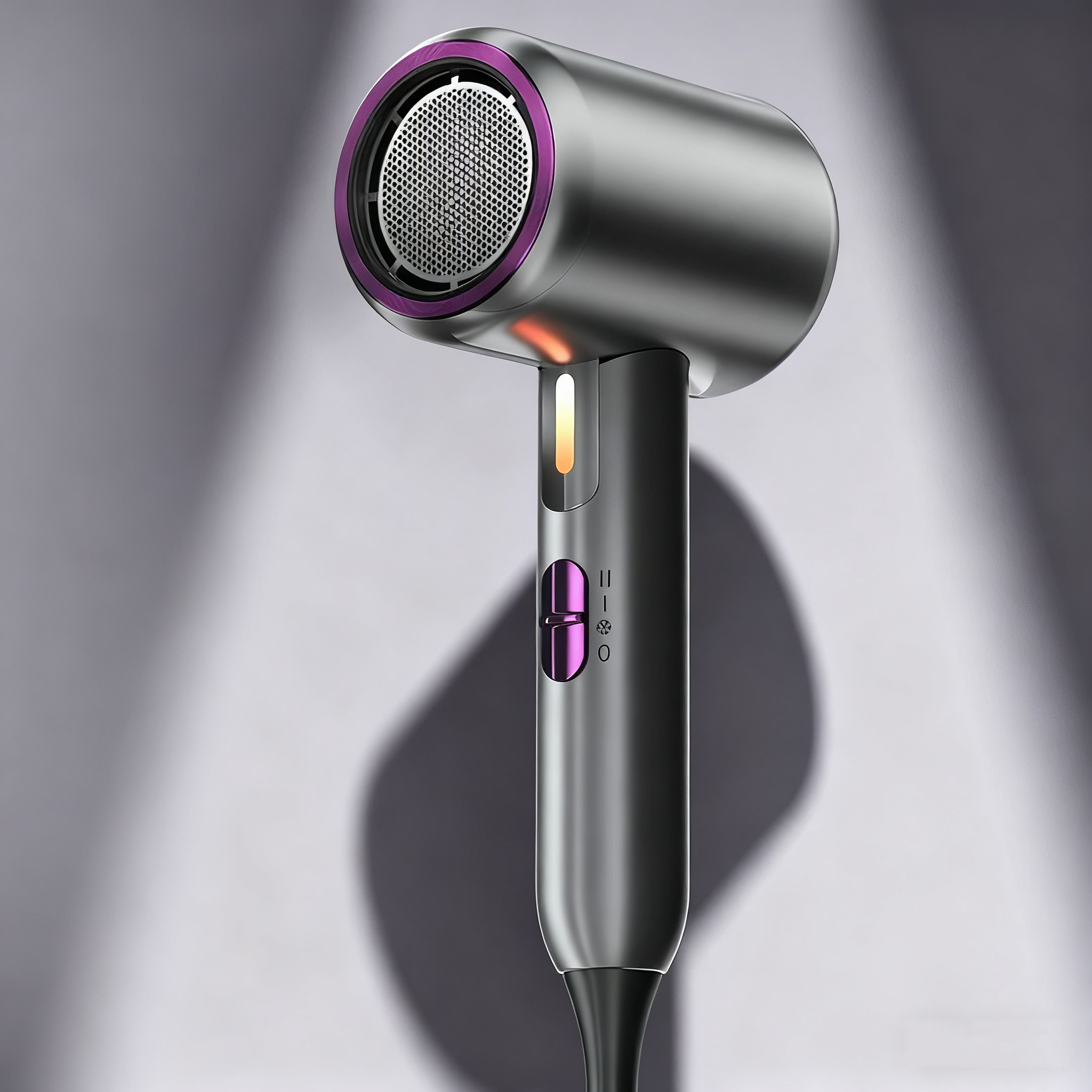 High-Power Ionic Hair Dryer – 2400W, Constant Temperature, Blue-Light Care