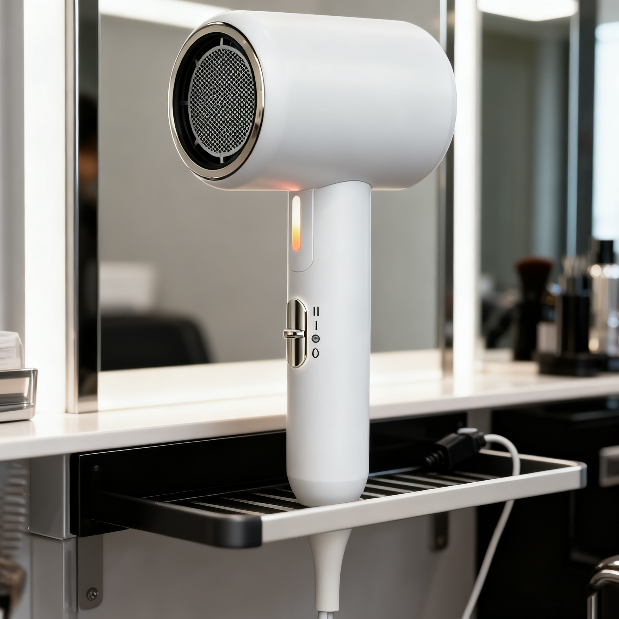 High-Power Ionic Hair Dryer – 2400W, Constant Temperature, Blue-Light Care