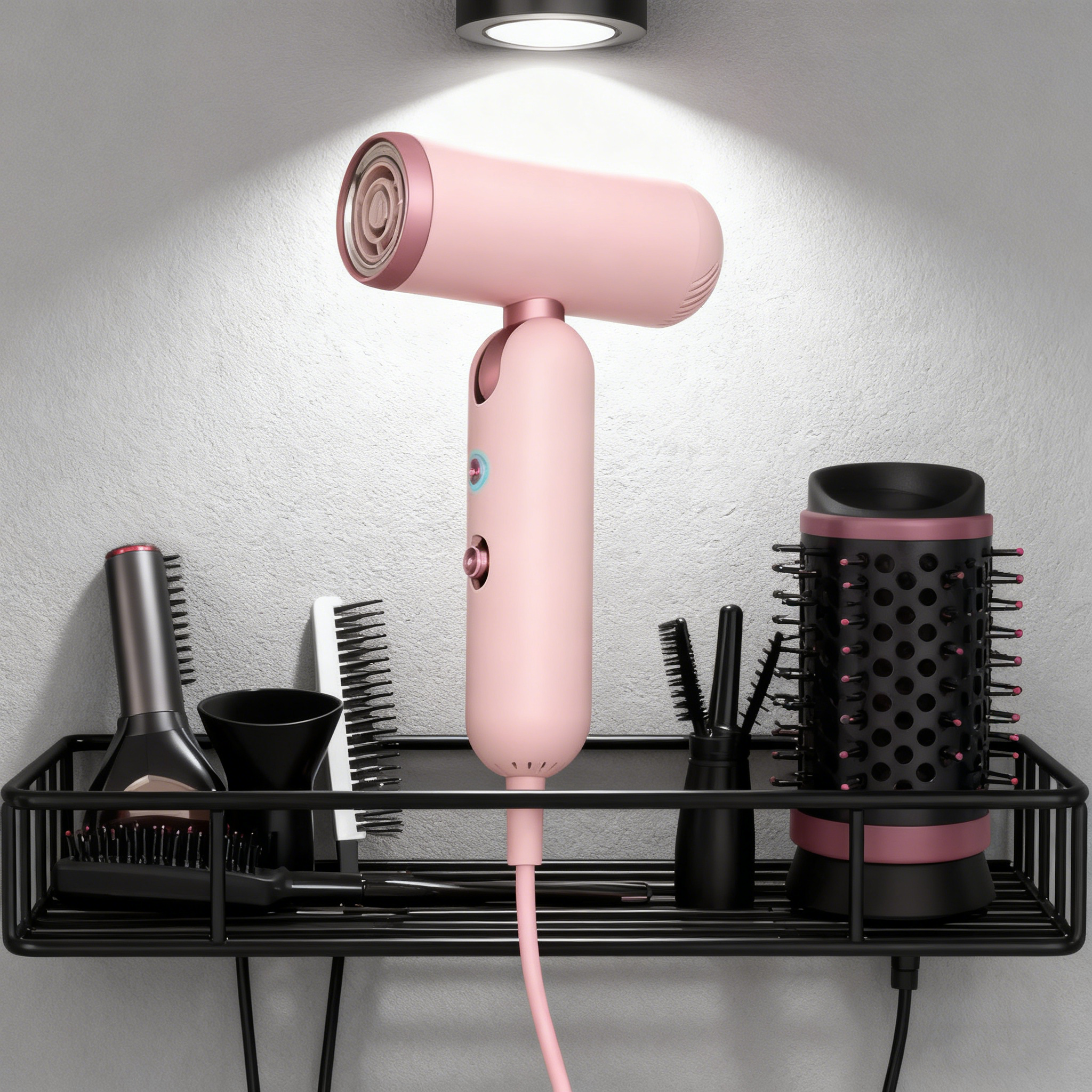 Foldable High-Speed Ionic Hair Dryer – 1000W, 3-Speed
