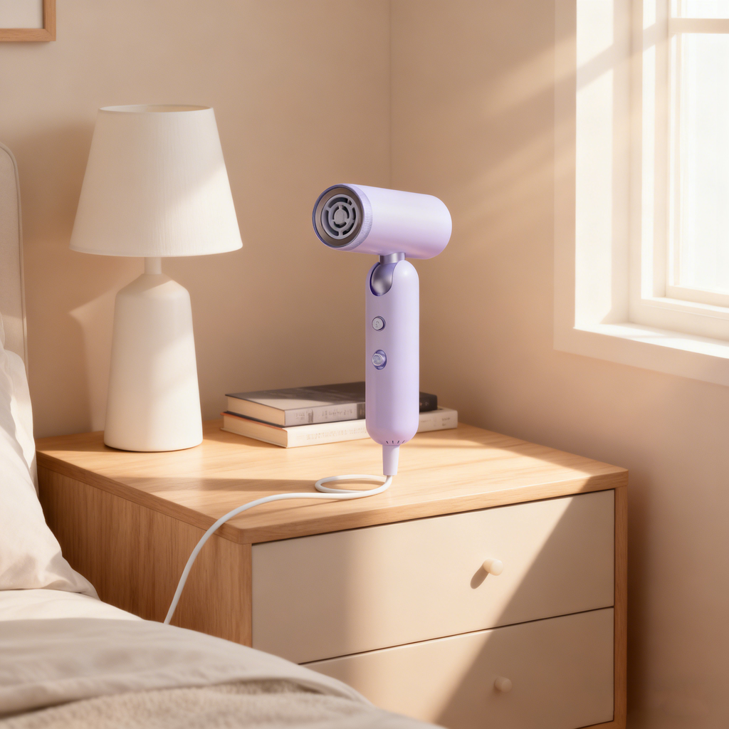 Foldable High-Speed Ionic Hair Dryer – 1000W, 3-Speed