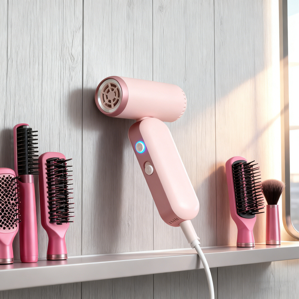 High-Speed Mini Ionic Hair Dryer – 500W, Wired