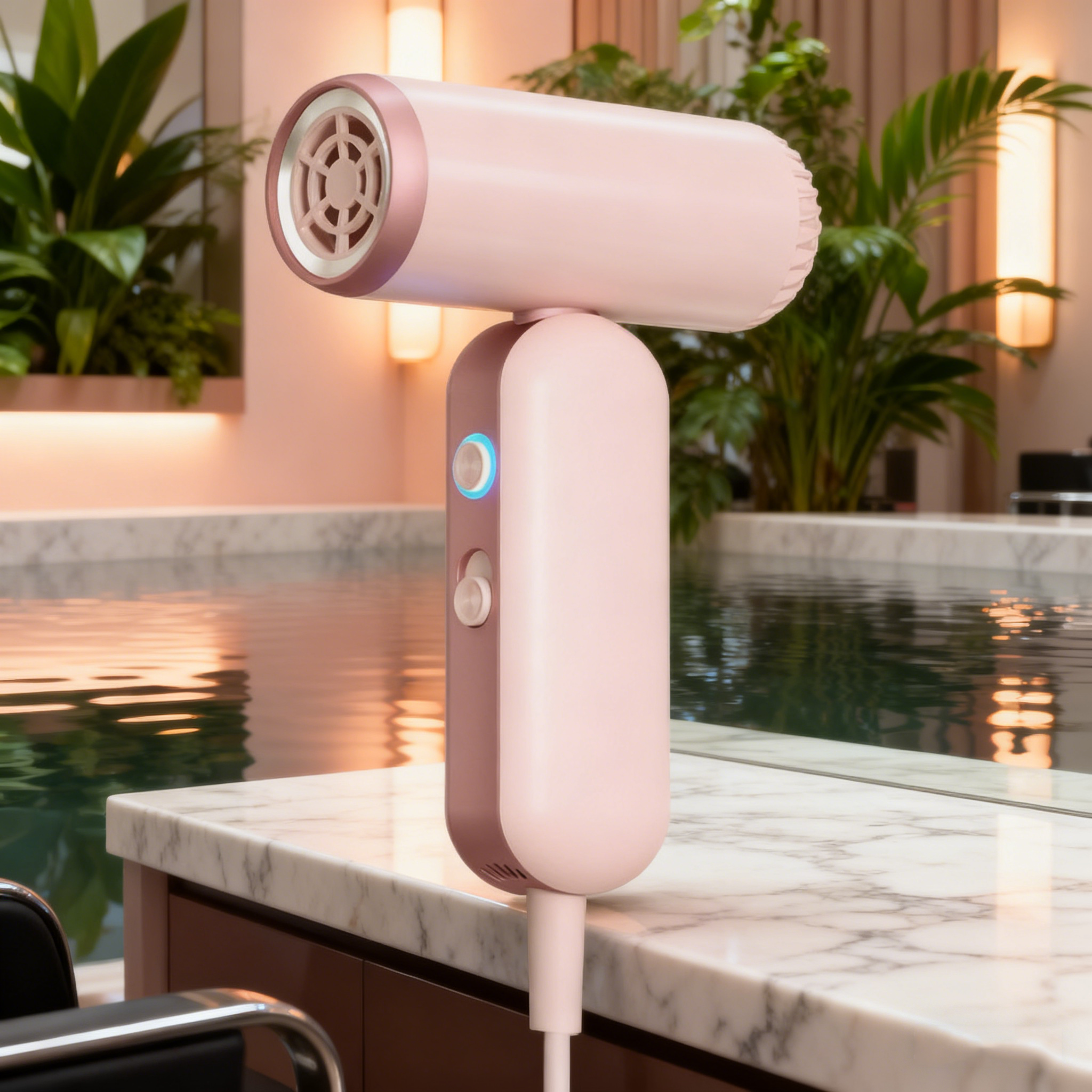 High-Speed Mini Ionic Hair Dryer – 500W, Wired