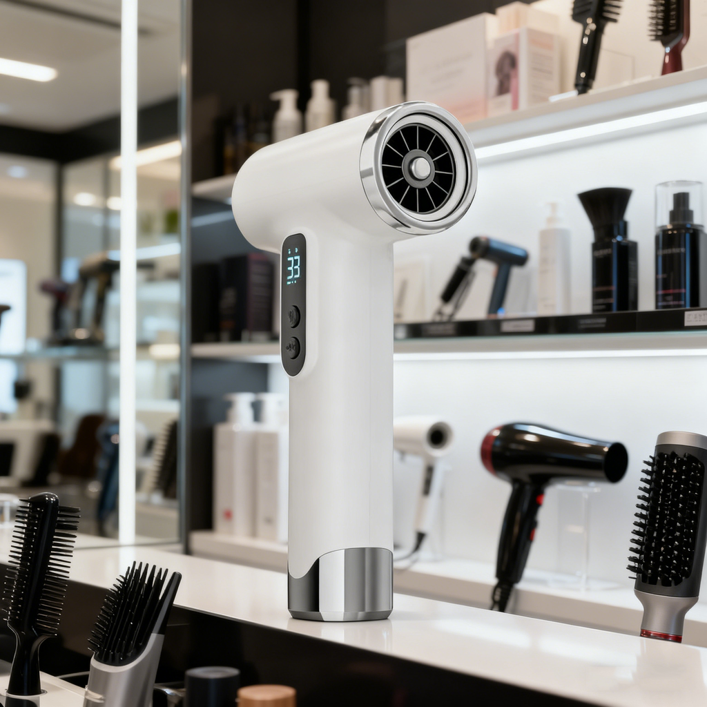 Cordless Mini Hair Dryer – 200W, DC Brushless Motor