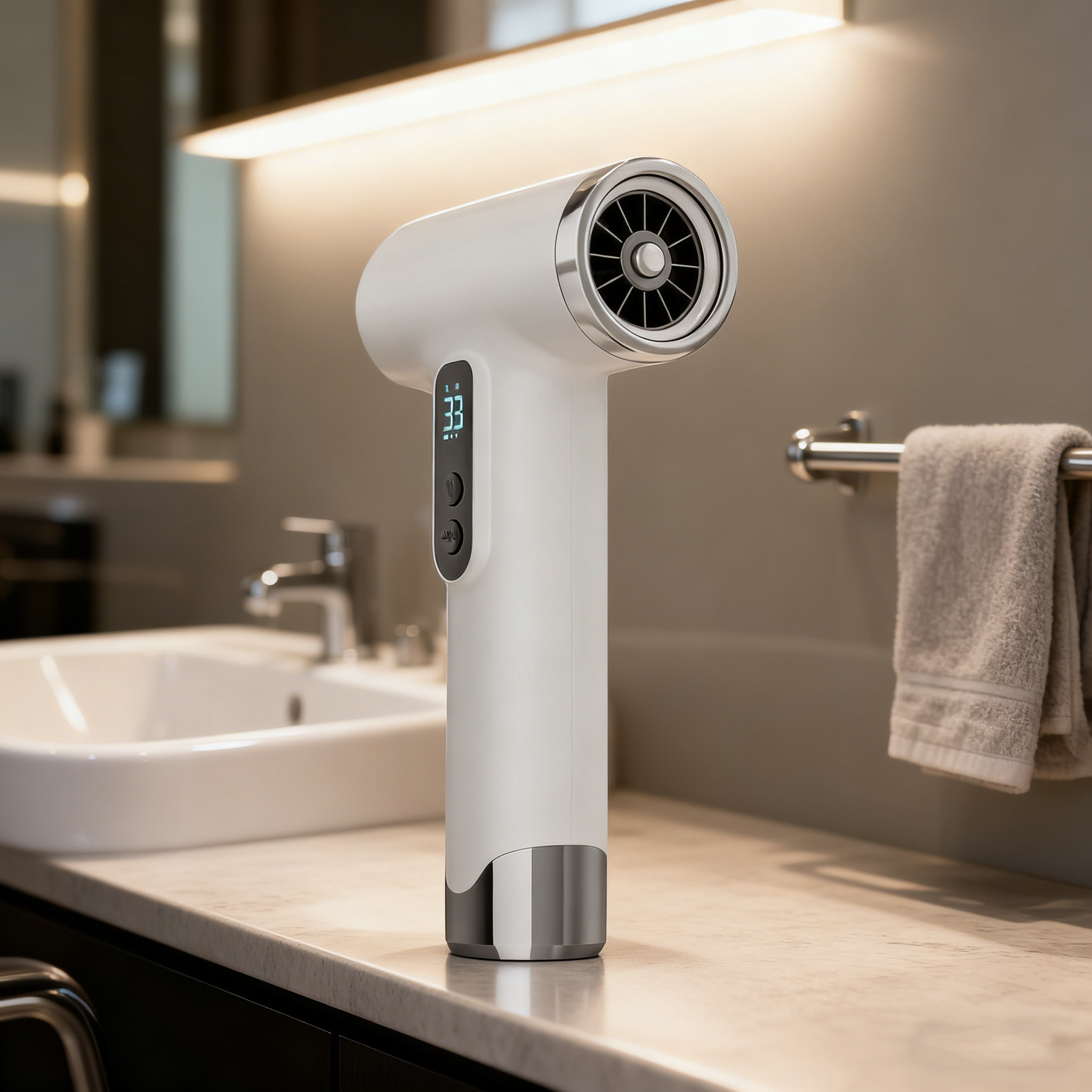 Cordless Mini Hair Dryer – 200W, DC Brushless Motor