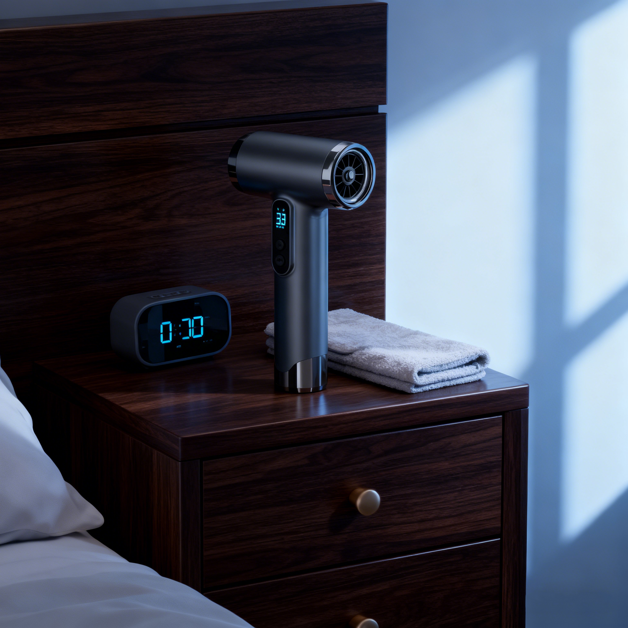 Cordless Mini Hair Dryer – 200W, DC Brushless Motor