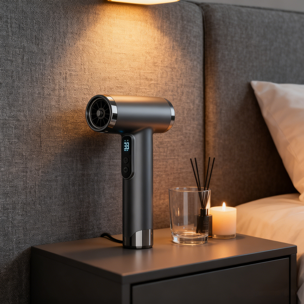 Cordless Mini Hair Dryer – 200W, DC Brushless Motor