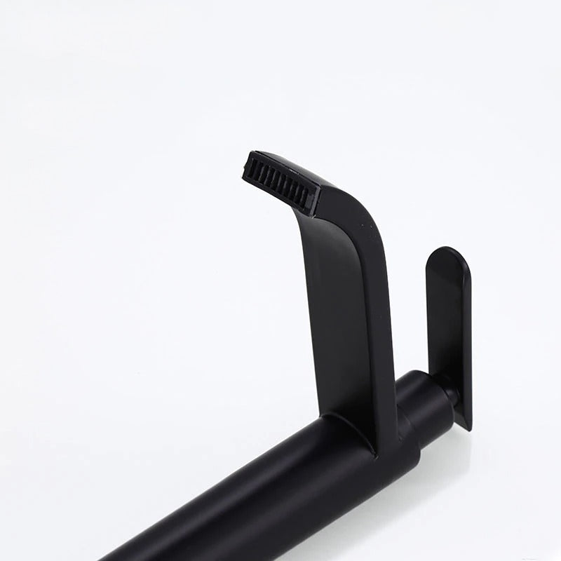 Matte black cold water single faucets for sink installation