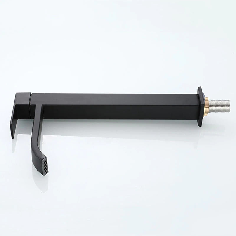 Matte black cold water single faucets for sink installation