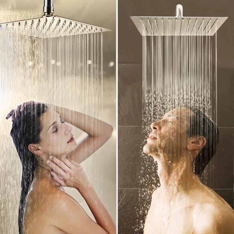 Wall-mounted rain shower ultra-slim